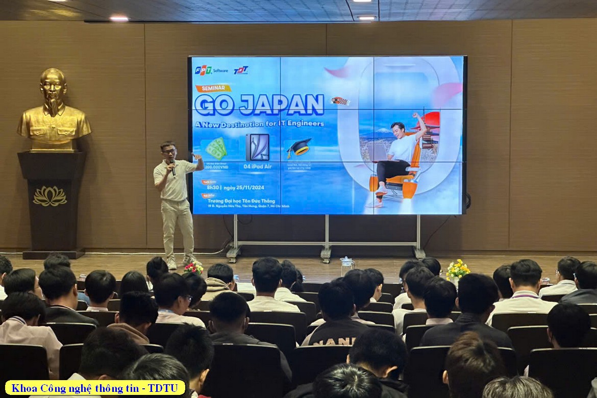 Đại diện FPT Software giới thiệu về chương trình "Go- Japan"