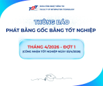  THÔNG BÁO NHẬN BẰNG TỐT NGHIỆP CHÍNH THỨC ĐỢT 1 – THÁNG 4/2026